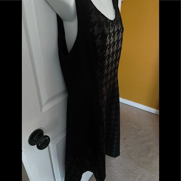 Women’s NYDJ faux leather black a-line dress size 12 - Picture 2 of 4